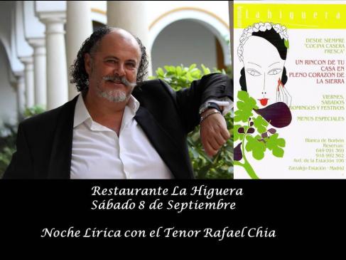 Noche lírica con el tenor Rafael Chía